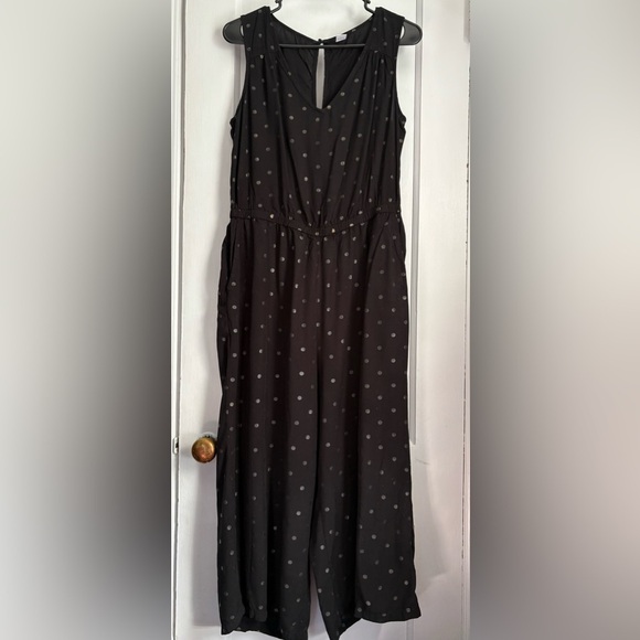 Old Navy  Polka Dot Sleeveless V Neck Romper Jumpsuit, Size: Large - Picture 2 of 15